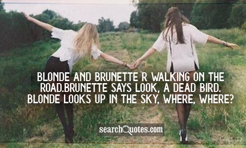 Blonde And Brunette Quotes 48