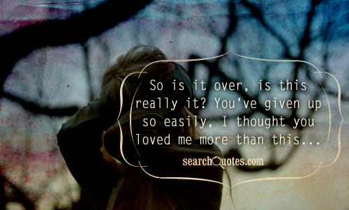 Sad love song quotes
