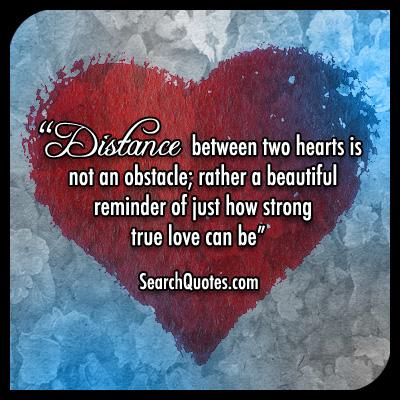 Distance between two hearts is not an obstacle; rather a beautiful reminder of just how strong true love can be.